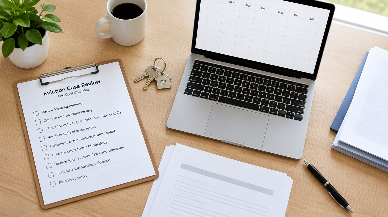 Landlord eviction guide — notice, filing, service, and next steps